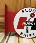 Hurst Floor Shifter Flange Sign Gas Oil Parts Garage Vintage Style Wall Decor