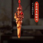 Lightning Peach Wood Carving Home Decor Wooden Figurine Handcrafted Ornament