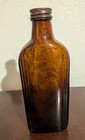 Chattanooga Medicine Co Antique Brown Glass Bottle Pharmacy Apothecary 1910s