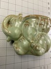 Frankoma Elephant Bank  Vintage  Prairie Green  Excellent Condition  A Rare Find