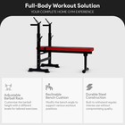 Balancefrom Fitness Multifunctional Adjustable Workout Station With Squat Rack