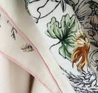 70  Cashmere 30  Silk Wrap Scarf Sea Grass Print Double Face Print Shawl 53  