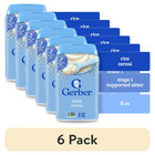 Gerber 1st Foods Baby Cereal Rice 8oz X6 Pack Iron Fortified Infant Food