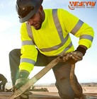 Wefeyuv Class 3 High Vis Reflective Long Sleeve Breathable Xx-large  Yellow