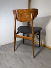 Vintage Virtue Brothers Mid Century Modern Sculptural Teak Wood Dining Chair