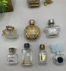 Vintage To Now Lot 7 Miniature Ladies Cologne Bottles empty samples mini estee