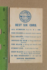 Antique Trade Card Clark s Mile-end Spool Cotton Six Cord Thread  Bicycle Race