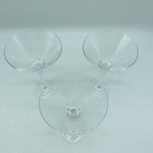 Set Of 3 Martini   Cocktail Glasses 7 75    X 4 5 8    Clear