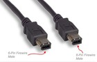 6-pin Male To 6-pin Male Ieee-1394a Firewire-400 Shielded Cable  Black