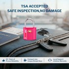 4 Pack Forge Tsa Approved Travel Luggage Locks With Keys  Keyed Suitcase Padlock