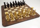 Greek Roman Mythology Gods Chess Set W  Walnut   Maple Wood 17  Board