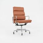 2010s Herman Miller Eames Soft Pad Executive Desk Chair Cognac Leather 2x Avail