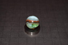 Jabo Wispy Oxblood Gold Vain Simi Translucent Collectors Toy Marble Size  843 