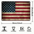 New Distressed Rustic Vintage Usa American Flag Metal Tin Sign 8 x12  Home Decor