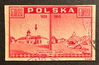 Travelstamps  1945 Poland Sg540 Imperf Warsaw 1939-1945 1 50z Used