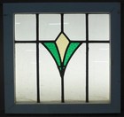 Abstract Old English Leaded Stained Glass Window 16 75  X 16 
