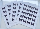 5 Sheets Total 100 Pcs Colorado Hairstreak Butterfly Non-machinable Wedding