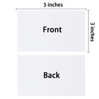 100 Pack Thick Paper Cardstock Blank Heavy Cards Stock For Invitations  Greet   