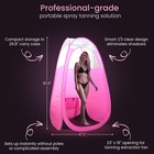 Large Spray Tan Tent     Deluxe Pop Up Tent Portable Tanning Booth With Carr
