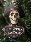 2025 Disney Parks Pirates Of The Caribbean Skull Light Up Talking Ornament New