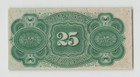 Usa 25 Cents 1863 Fractional Currency  Fr 1307  4th Issue Original Unc  hinge 