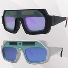 Solar Powered Welding Glasses Auto Darkening Helmet Eyes Goggle Welder With Lens