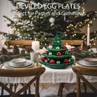 Deviled Egg Christmas Tree  Ceramic Christmas Tree Deviled Egg Platter  Reusable