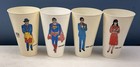 Lot Of 4 Vintage 1978 Superman The Movie Plastic Pepsi Collector Cups