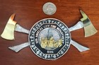1986 Lafd Centennial Metal Wall Plaque Deputy Chief Darrel E Thompson