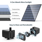 Solar Water Panel Power Fountain Pump Pool Garden Pond Watering Submersible b