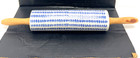 18    Blue   White Patterned Porcelain Ceramic Rolling Pin Wood Handles