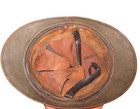 Signed Ww1 French M15 Adrian Helmet Reused Ww2 Casque Stahlhelm Casco     1gm 1wk