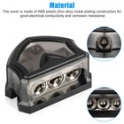 2pcs 3 Way 0 Gauge Input To 0 Gauge Output Power Ground Distribution Block Set