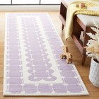 Safavieh Kids Sfk927 Hand Tufted Indoor Runner Rug - Purple ivory - 2 -3 x8 
