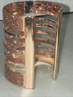 Hero Cuff Bangle Bracelet Modernist Style Glam Mod Vintage Jewelry 3   