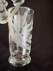5 Frank Oda Arts Hawaii Etched Tropical Flower 5 25  Glasses 5 Different Flowers