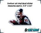Horror Slasher Inspired Psychopath Art The Clown Terrifier Killer Vinyl Decal