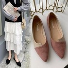 Women Pointed Toe Slip On Flats Breathable Casual Ballet Loafers Shoes