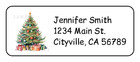 Decorated Christmas Tree Personalized Return Address Labels Stickers Tags