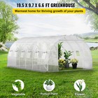 Vevor Walk-in Greenhouse 20 x10 x7  Hot Planter House Gardening Galvanized Frame