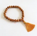 Sandalwood Mala Bracelet Knotted 27 Prayer Beads 8 Mm Hindu Buddhist Tibetan 