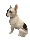 New French Bull Dog  Black  white Color  Figurine cute 