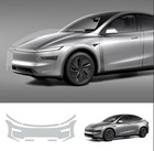 2025 Tesla Model Y Juniper Ppf Front Bumper Precut Clear Bra Kit Film