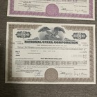  lot Of 3  National Steel Corporation Stock Certificate