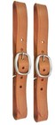 Breast Collar Chestnut Leather Replacement Tugs 1  Wide Pair New