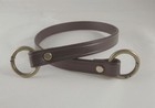 5 8   Cowhide Leather Shoulder Purse Hand Bag Replacement Strap  W gold Tone -