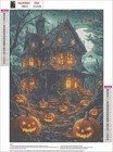 Halloween Haunted House Diy Diamond Painting Kits For Adults  Diamond Gem Art Pa