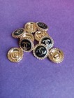 Lot Of 10  Cc Button 16mm  Designer Button Gold Tone Replacement Chanel  Button