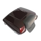Mysterious Red Sunglo Razor Pack Trunk Chopped Backrest For Harley Touring 93-13