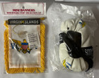 New U s v i Virgin Islands Mini Banner Flag   Mini Boxing Gloves Car Mirror